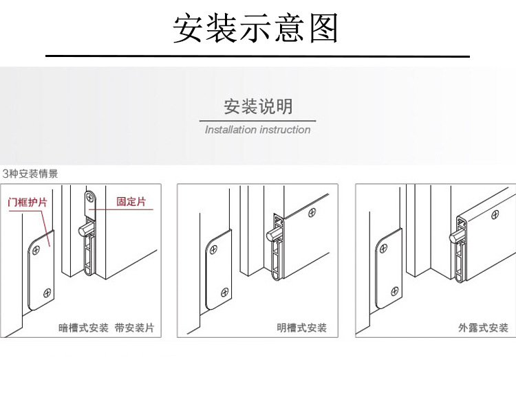 宅男网宅男导航RDA-31B 明装式门底封闭条
